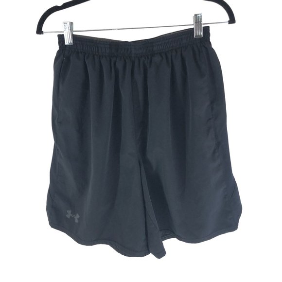 Under Armour Mens Basketball Shorts Drawstring Black M - Picture 1 of 4